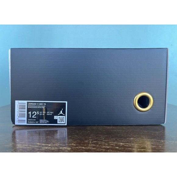 Nike Air Jordan 11 Mid TD "Gratitude" Football Cleats Men's Size 12.5 FV5374-107 - Picture 11 of 11